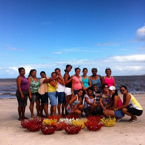 o-grupo-na-praia