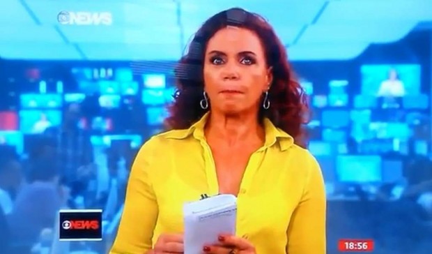 Jornalista Leilane Neubarth da GloboNews (Foto: Reprodução)