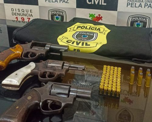 Trio é preso acusado de fazer 'delivery' de armas para facção criminosa no Vale do Mamanguape